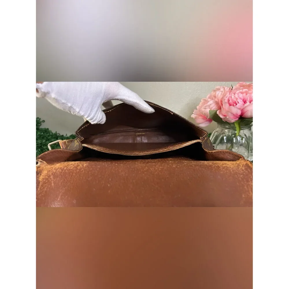 Louis Vuitton Cartouchière MM Monogram Shoulder Bag Vintage Project Piece